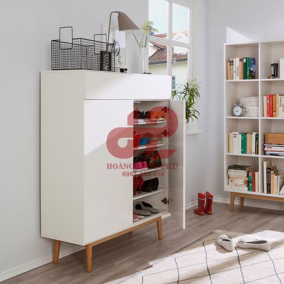 tủ giày nhỏ màu trắng tủ giày nhỏ màu trắng