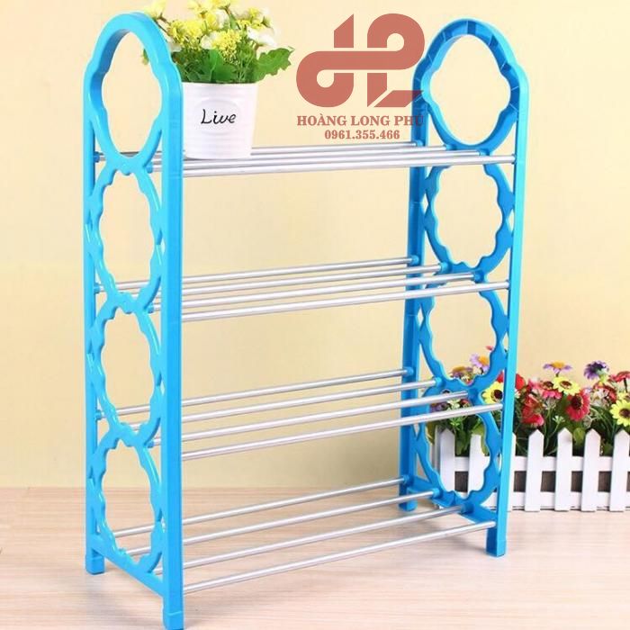kệ giày nhựa màu xanh kệ giày nhựa màu xanh