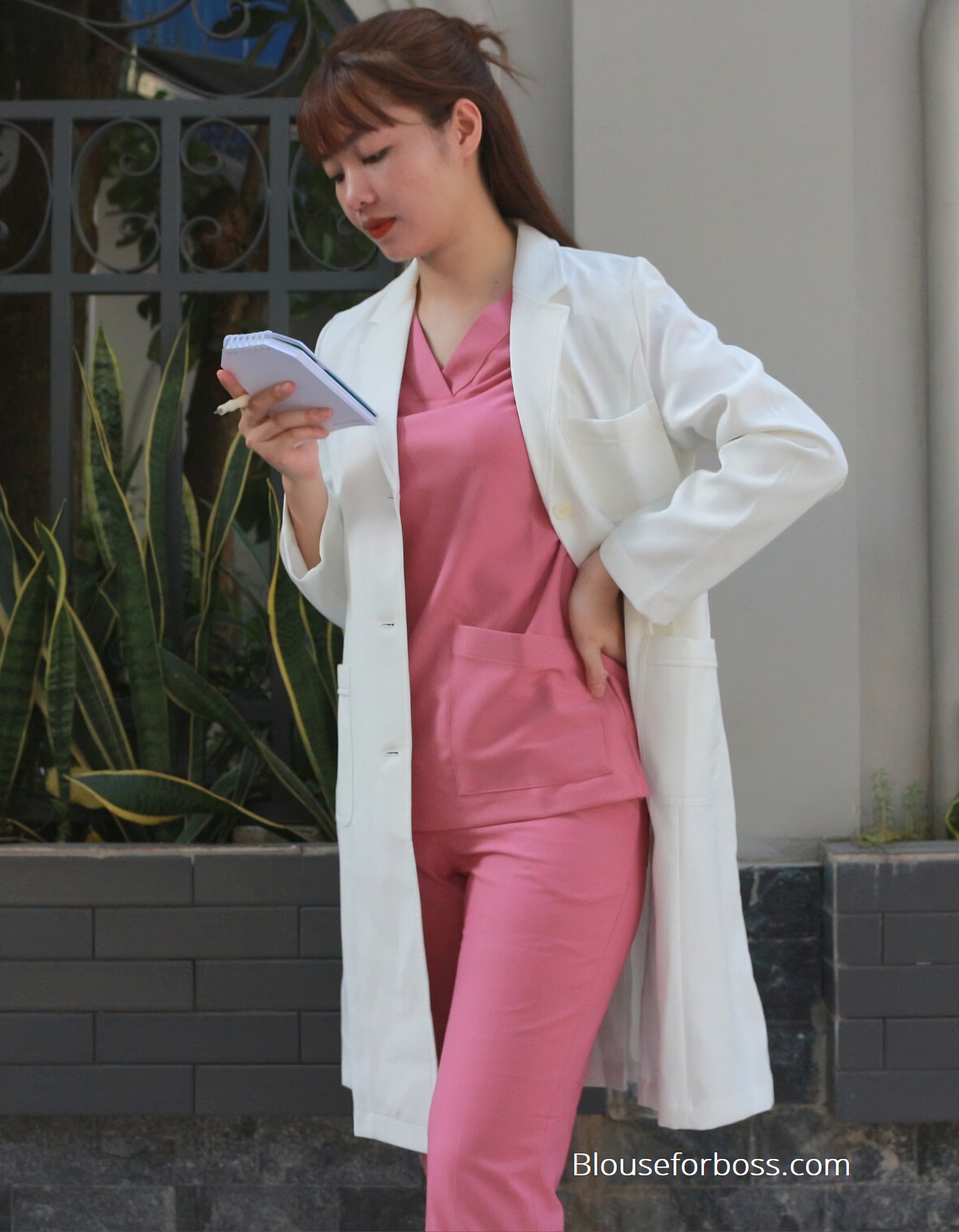 áo blouse trắng spa cao cấp áo blouse trắng spa cao cấp