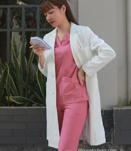 Áo Blouse Trắng Kem Dài Tay