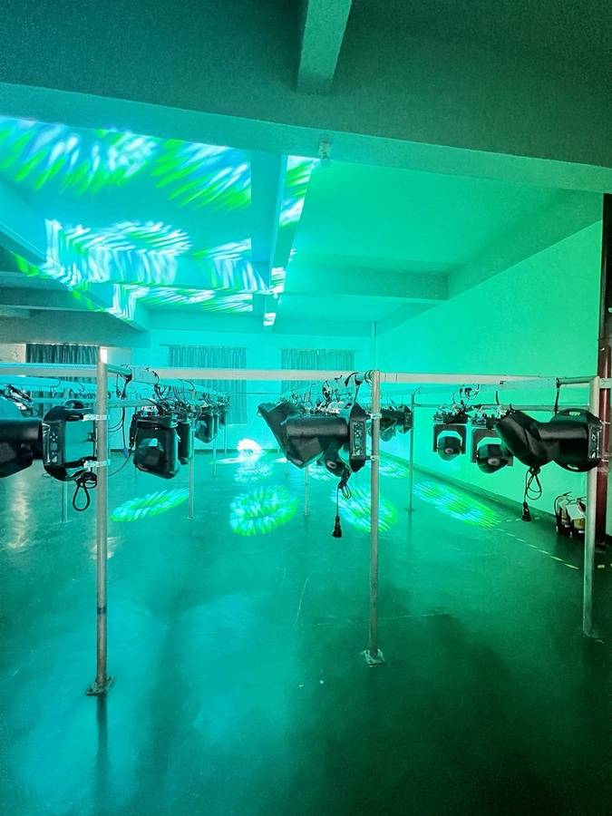 Phòng chạy thử đèn moving head LQE trước khi xuất xưởng