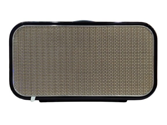 Mặt trước loa kéo Sunaudi S-206T với lưới đan màu be và viền kim loại Mặt trước loa kéo Sunaudi S-206T với lưới đan màu be và viền kim loại