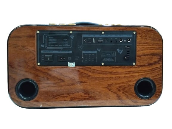 Panel sau loa kéo Sunaudi S-206T: USB, HDMI ARC, Optical, AUX, micro, nhạc cụ, công tắc nguồn Panel sau loa kéo Sunaudi S-206T: USB, HDMI ARC, Optical, AUX, micro, nhạc cụ, công tắc nguồn
