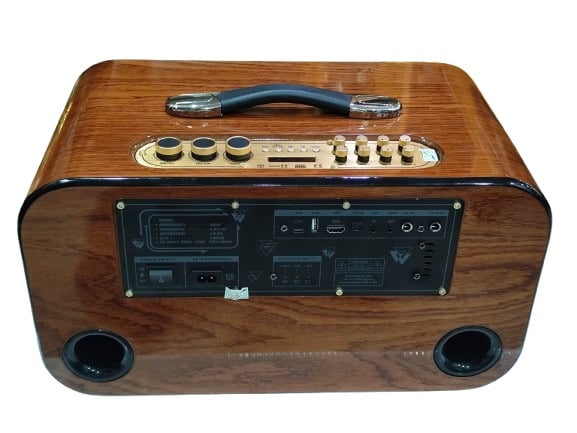 Bảng núm chỉnh âm lượng, echo, reverb trên nóc loa kéo Sunaudi S-206T Bảng núm chỉnh âm lượng, echo, reverb trên nóc loa kéo Sunaudi S-206T