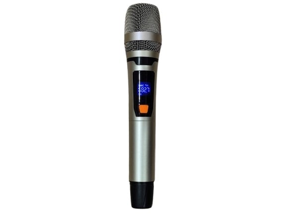 Micro không dây UHF thân kim loại có màn hình đi kèm loa kéo Sunaudi S-206T Micro không dây UHF thân kim loại có màn hình đi kèm loa kéo Sunaudi S-206T