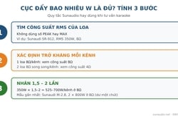 Cục Đẩy Bao Nhiêu W Là Đủ? Cách Tính Theo Công Suất Loa