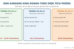 Dàn Karaoke Kinh Doanh: Cấu Hình Theo Diện Tích Phòng Và Giá
