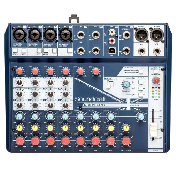 Mixer Analog Soundcraft Notepad 12FX