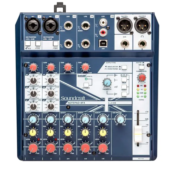 Mixer Analog Soundcraft Notepad 8FX