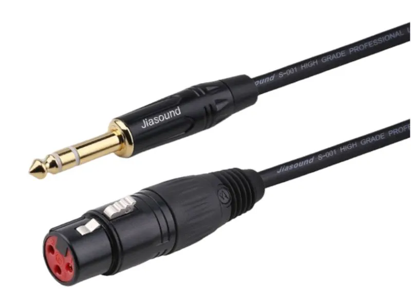 Dây Canon Cái Ra 6 Ly Stereo Jiasound YM004BG
