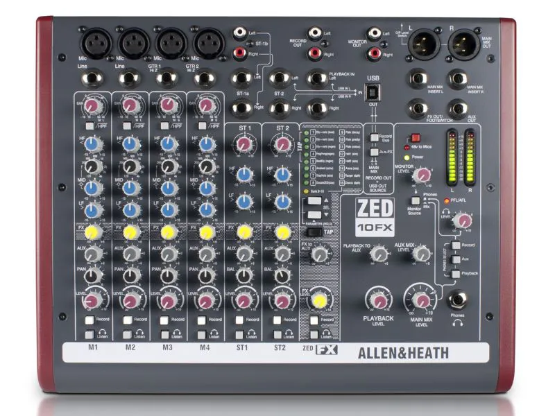 Mixer Analog Allen & Heath ZED-10FX