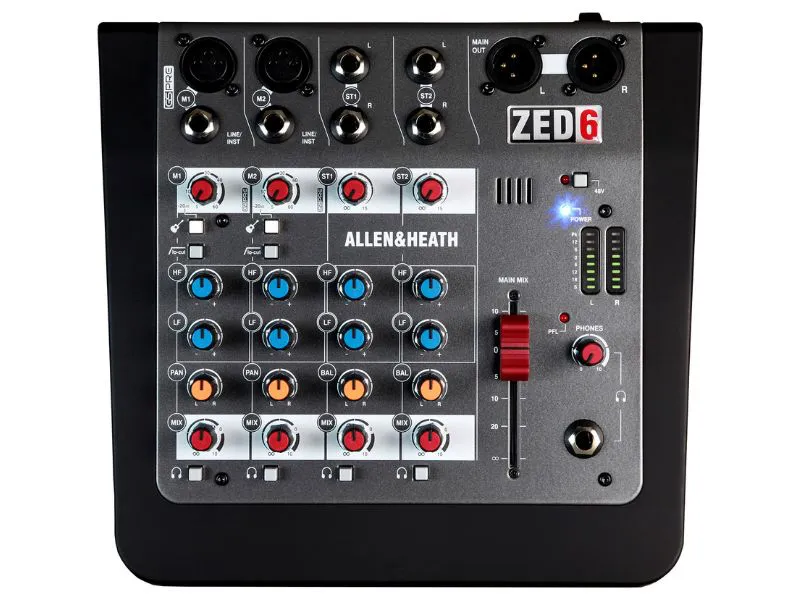 Mixer Analog Allen & Heath ZED-6