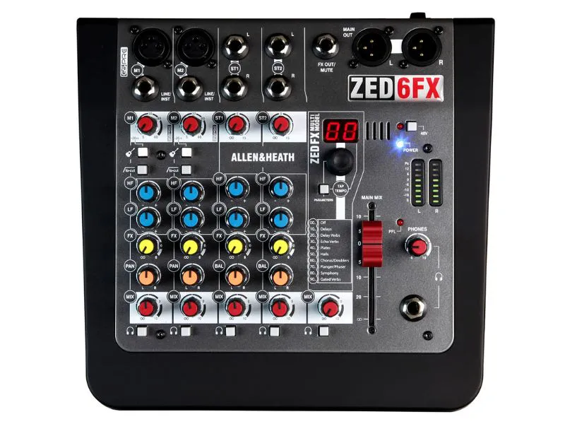 Mixer Analog Allen & Heath ZED-6FX