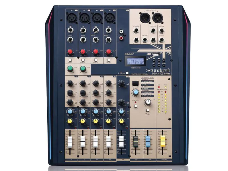 Mixer Analog Soundcraft Nano M08BT