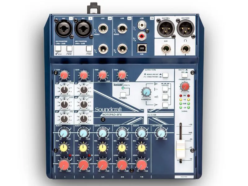 Mixer Analog Soundcraft Notepad 8FX