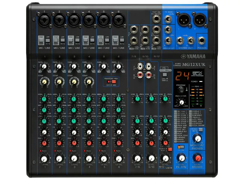 Mixer Analog Yamaha MG12XUK