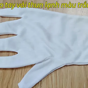 Bao Tay Bảo Hộ Thun Lạnh Màu Trắng