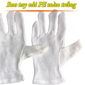Bao Tay Bảo Hộ Vải PE Màu Trắng
