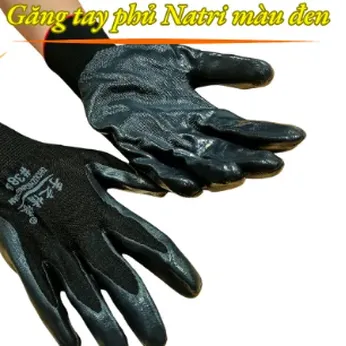 Bao Tay Bảo Hộ Vải Phủ Natri Màu Đen