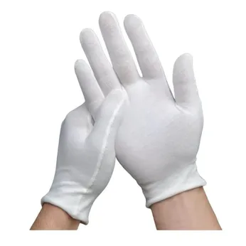 Bao Tay Bảo Hộ Vải Thun Cotton Màu Trắng