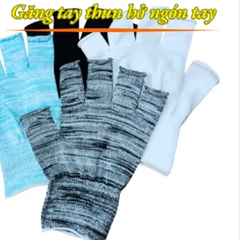 Bao Tay Bảo Hộ Vải Thun Hở Ngón Tay
