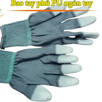 Bao Tay Bảo Hộ Vải Thun Phủ PU Ngón Tay