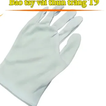Bao Tay Bảo Hộ Vải Thun T9 Màu Trắng