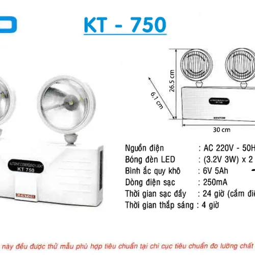 Đèn Sạc KT 750