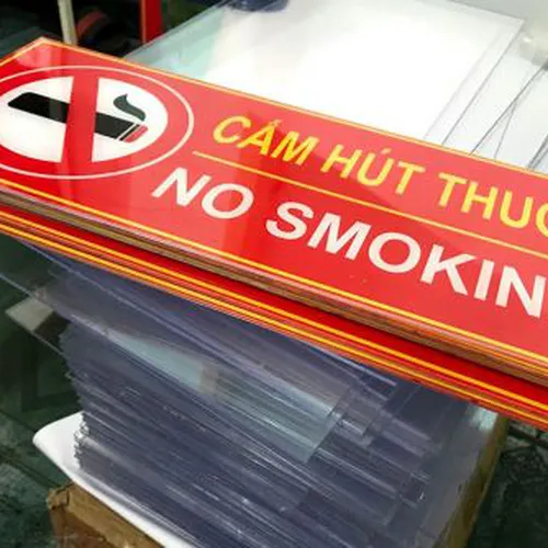 Bảng Cấm Lửa Cấm Hút Thuốc Mica