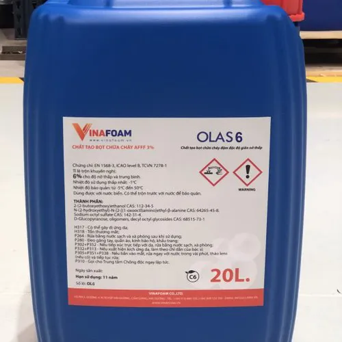 Bọt Foam Chữa Cháy Olas 6 Vinafoam  AFFF 6% Việt Nam