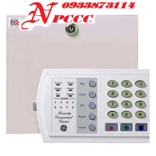 Networx-NX-4 Trung Tâm Báo Cháy Báo Trộm 4 Zone, Bao Gồm Bàn Phím, Bình Acquy