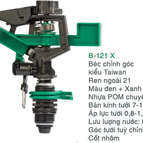 Béc Phun Cánh Đập Chỉnh Góc B-121X