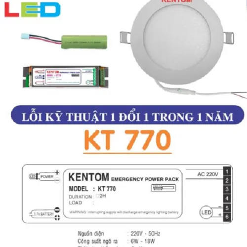 Đèn Âm Trần KT 770(6W)(9W)