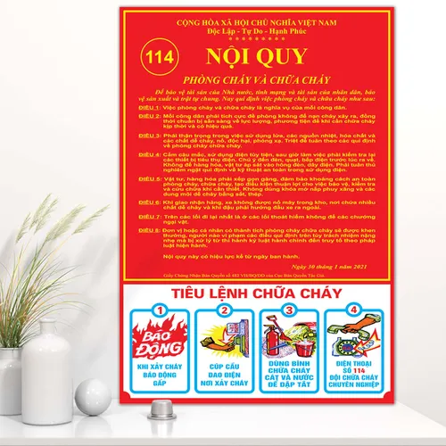 Nội Quy Tiêu Lệnh Mica Chung PCCC