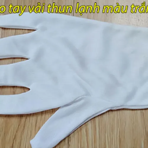 Bao Tay Bảo Hộ Thun Lạnh Màu Trắng