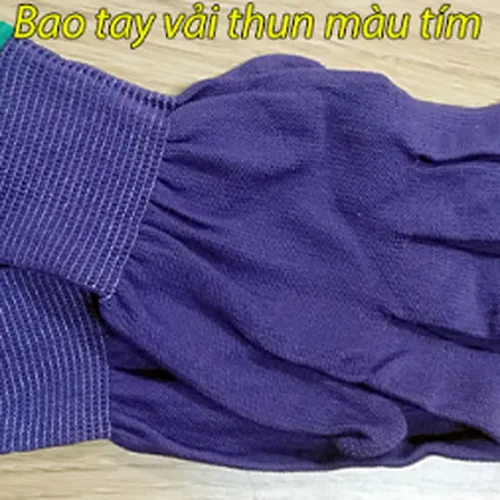 Bao Tay Bảo Hộ Vải Thun Mỏng Màu Tím