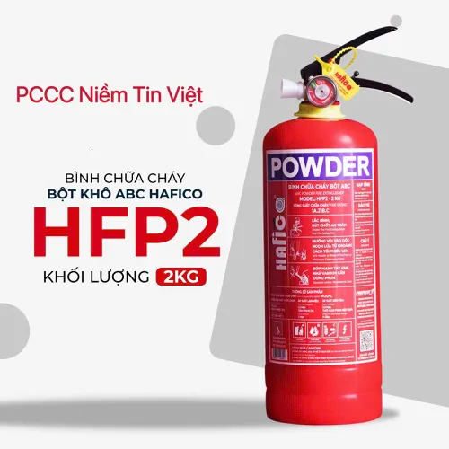 Bình Chữa Cháy Bột Khô ABC 2Kg HFP2 Hafico