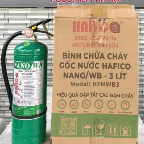 Bình Chữa Cháy Pin Xe Điện Gốc Nước 3Lít Hafico NANO/WB HFNWB3