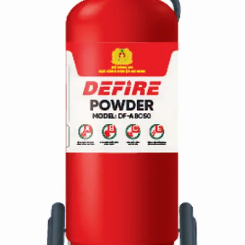 Bình Chữa Cháy Xe Đẩy Bột ABC 50Kg Defire DF-ABC50