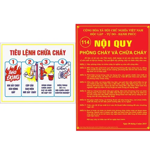 Nội Quy Tiêu Lệnh PCCC Mica