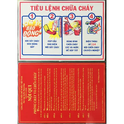 Nội Quy Tiêu lệnh PCCC