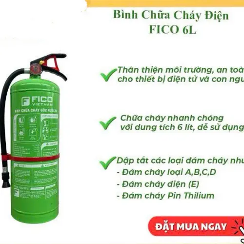 Bình Chữa Cháy Điện FICO 6L