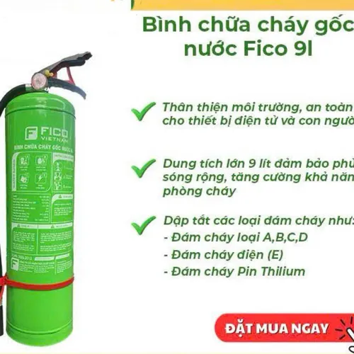 Bình Chữa Cháy Gốc Nước FICO 9 Lít FC-109-WB