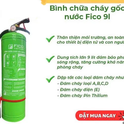 Bình Chữa Cháy Pin Lithium FICO 9L