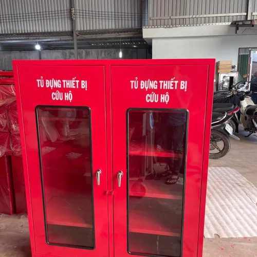 Tủ Đựng Dụng Cụ Bảo Hộ PCCC 1200x1400x400 dày 1,2ly