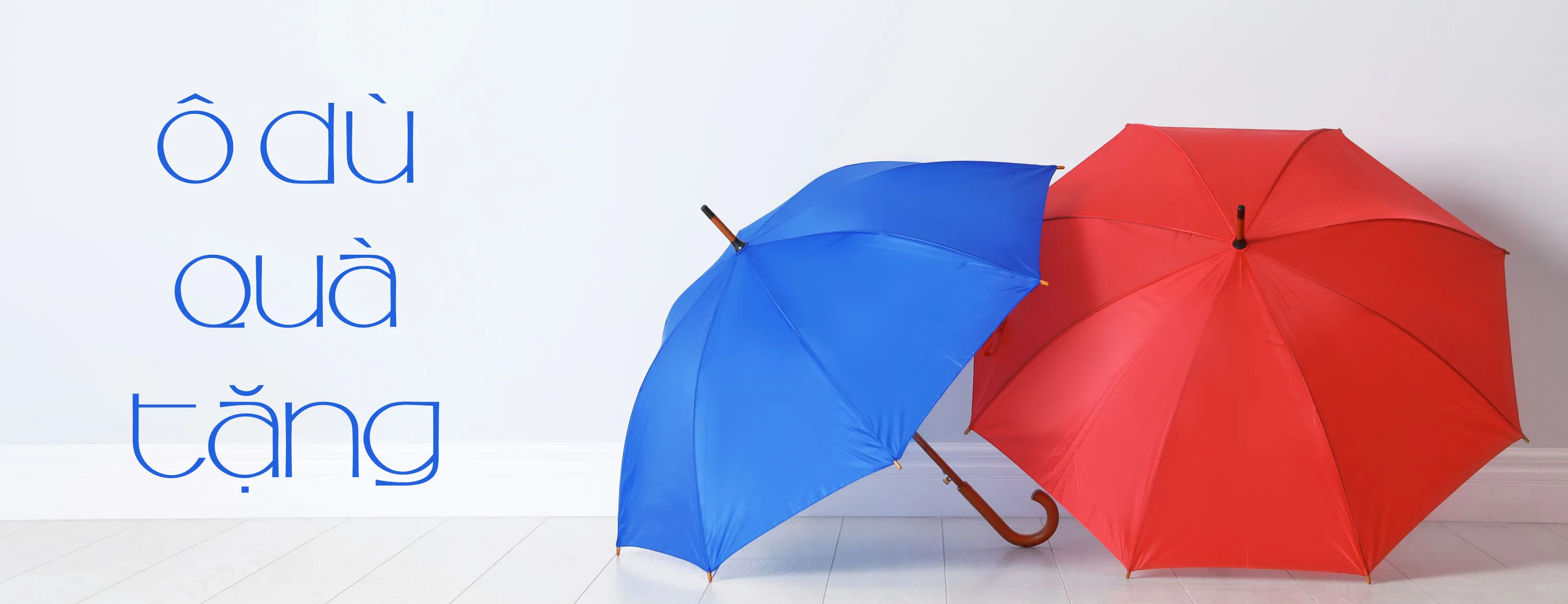 Dù cầm tay in logo