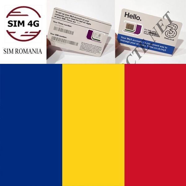SIM ROMANIA 4G 15 ngày- Online không giới hạn, tha hồ lướt web