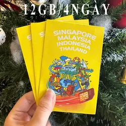 SIM SING - MÃ - INDO 12GB 4 NGÀY