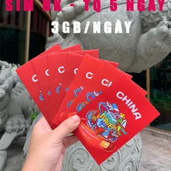 SIM HONGKONG - TRUNG QUỐC 5 NGÀY 3GB/NGÀY
