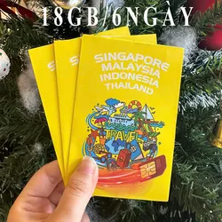 SIM SING - MÃ - INDO 18GB 6 NGÀY